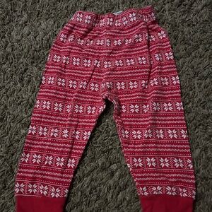 Avon Red and White Patterned Kids Sweatpants